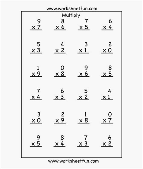 Multiplication Worksheets Kindergarten