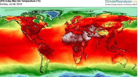 Sydney Weather Global Heat Map Shows Record Breaking Heat Across The