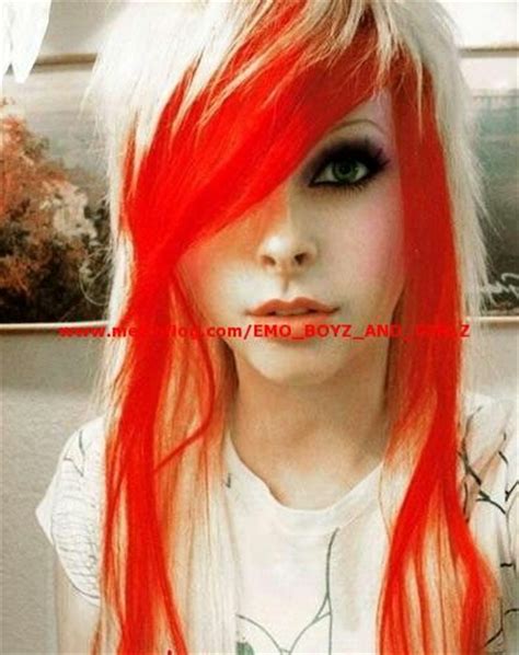 Emo Girl Blond And Orange Hair Emos ♥ Pinterest