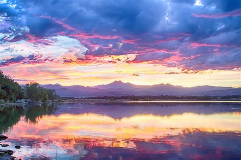 Scenic Colorado Rocky Mountain Sunset View Photograph By James Bo