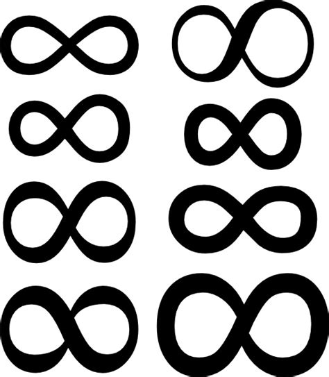 Infinity Symbol Clip Art Vectors Graphic Art Designs In Editable Ai