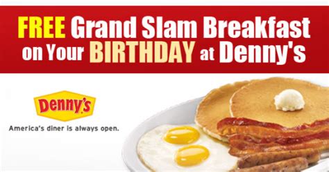 Join the official denny's rewards program to receive coupons, specials and a free birthday meal. Free Birthday Meals - The 2017 Update - James L. Paris