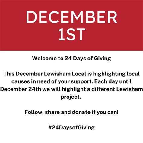 Lewisham Local Presents 24 Days Of Giving In Lewisham Lewisham Local