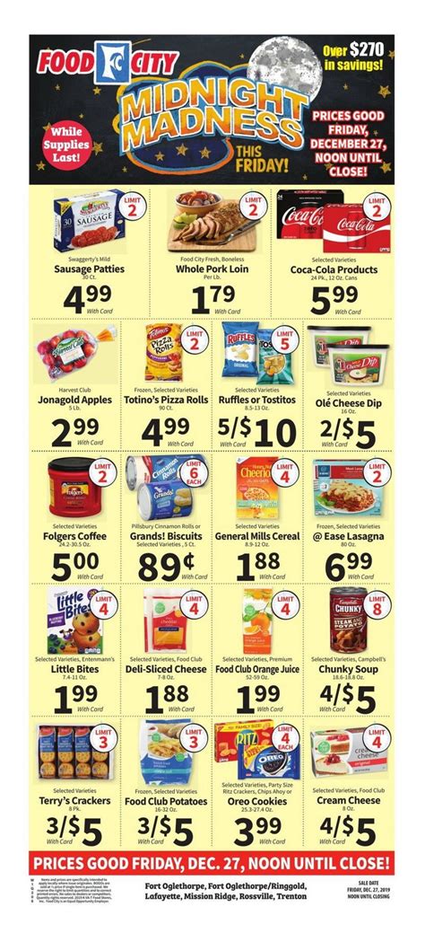 Be the first to discover secret destinations, travel hacks, and more. Food City Weekly Ad Dec 26 - Dec 31, 2019
