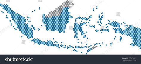 Huge collection, amazing choice, 100+ million high quality, affordable rf and rm images. Blue Circle Shape Indonesia Map On White Background ...