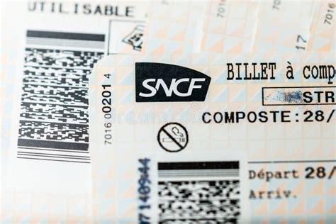 Stack Of Multiple Sncf Train Tickets Seen From Above Editorial Photo