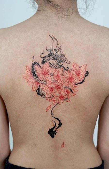 Discover 77 Cherry Blossom Japanese Dragon Tattoo Vn