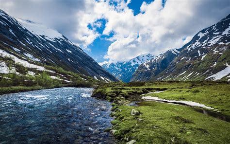 Mountains Landscapes Nature Norway Sky 1680x1050 Wallpaper