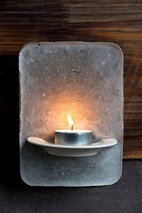 Tea Light Holder From Cement Diy · How To Make A Votive Candle Holder