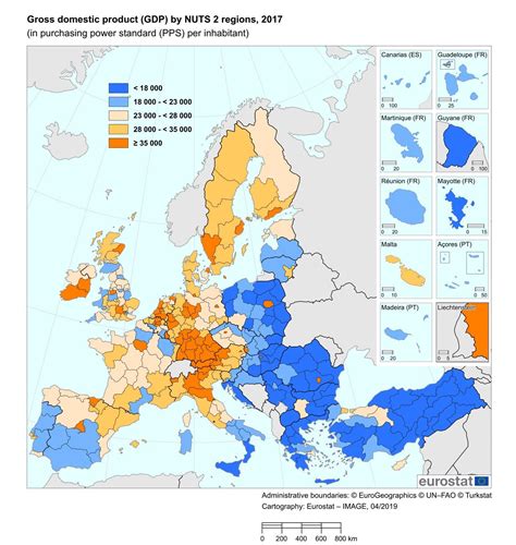 Gdp Per Capita In Eu Regions And Regions Of Other Countries With