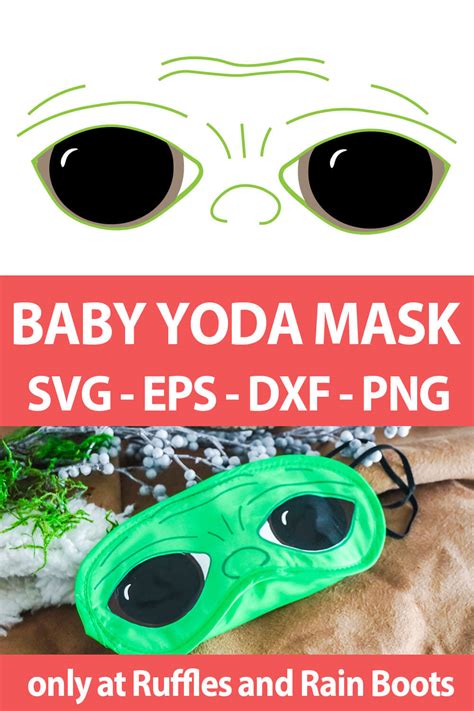 Baby Yoda Eye Mask Svg Set For Cricut And Silhouette