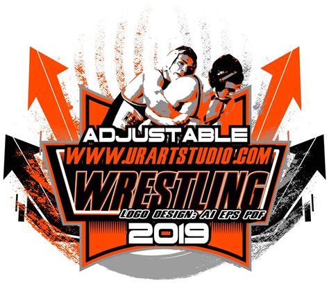 Wrestling Adjustable Logo Design Eps Ai Pdf 006 Urartstudio