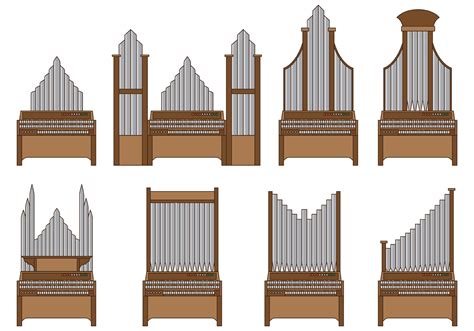 Set Of Pipe Organ Vector Download Free Vector Art Stock Graphics