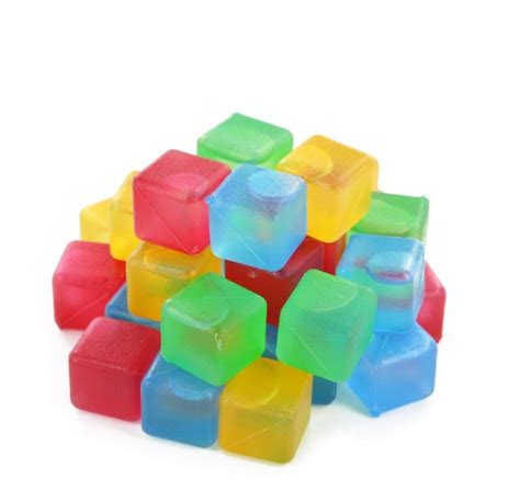 Buy Erein Pack Of 20 Square Reusable Ice Cubes Made Of Plastic Filled