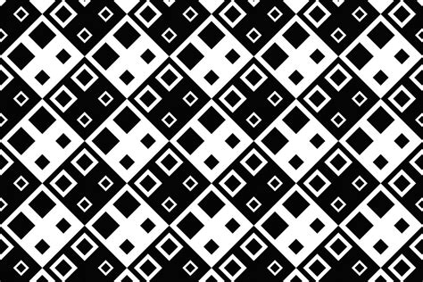 Black And White Seamless Square Pattern Graphic By Davidzydd · Creative