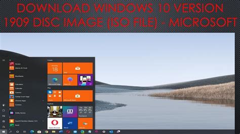 Download Windows 10 Version 1909 Disc Image Iso File Microsoft Youtube