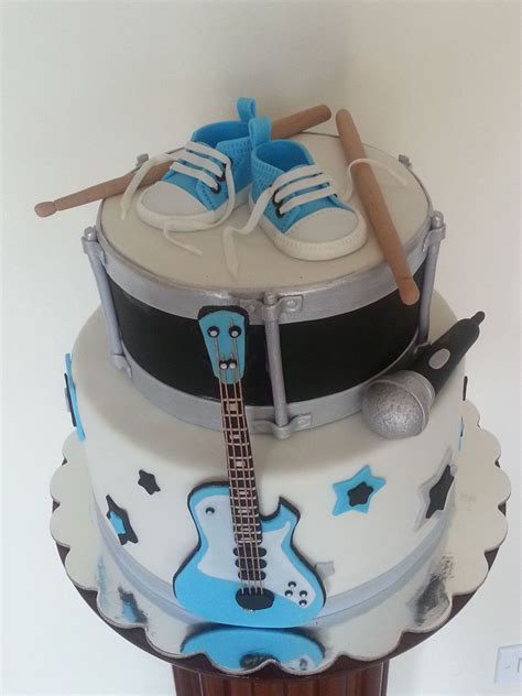 Rock Star Baby Shower Cake