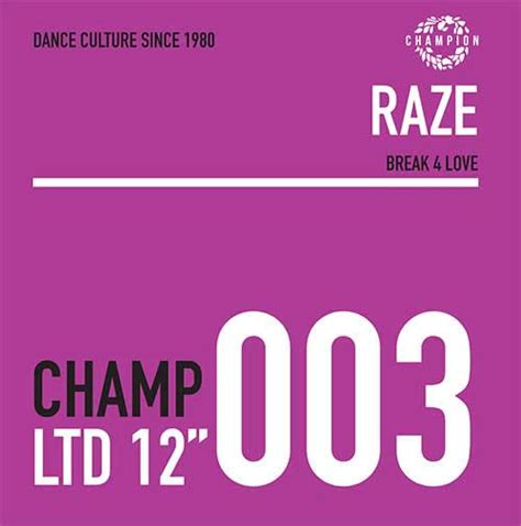 Raze Break 4 Love 12 2022 Play De Record