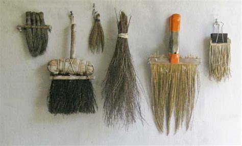 Others are made as a single row of hairs set in a thin, flat wooden handle. Rough Ideas: collecting Archives