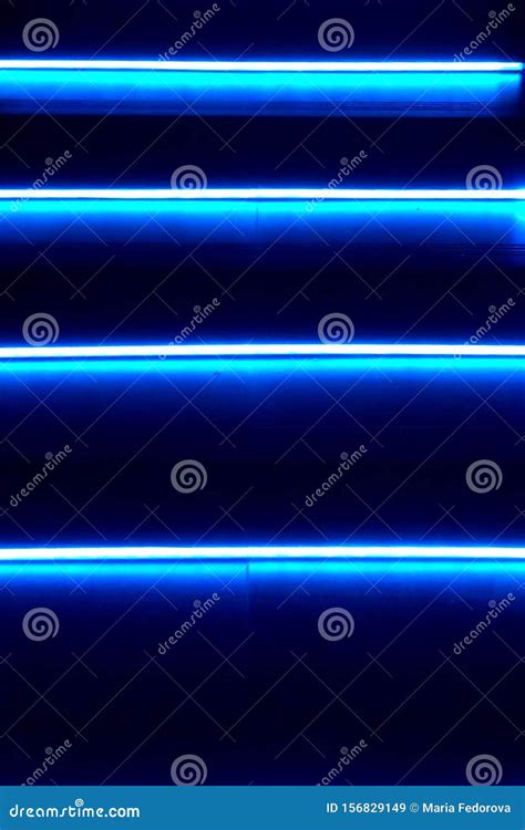 Neon Background Blue Stripes Stock Image Image Of Improvement