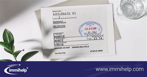Form I 94 Arrival Departure Record For Usa Immihelp