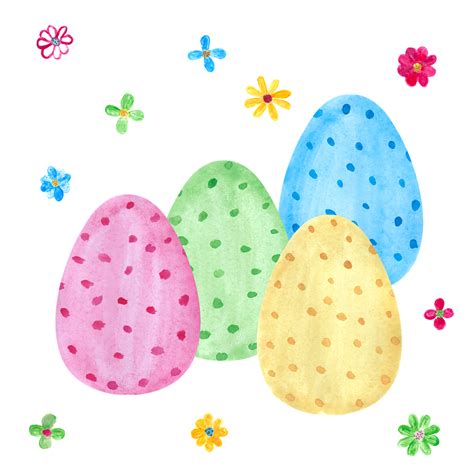 Download Easter Easter Eggs Watercolor Royalty Free Vector Graphic