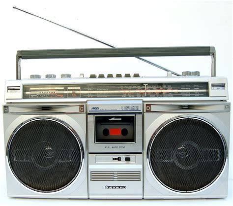 1980s Old School Sanyo Boombox Ghettoblaster Cassette Radio