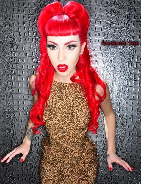 My Absolute Fave Miss Raquel Reed Rocking Her Custom Blend Of Manic Panic Reds Really Red