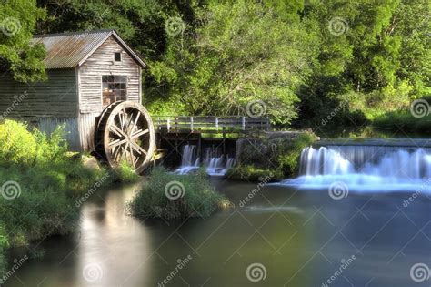 Old Wooden Water Wheel Mill Hdr Stock Photo Image Of Water River