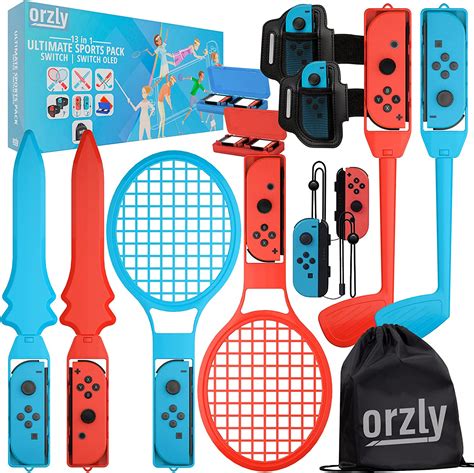 Orzly Switch Sports Games 2022 Accessories Bundle Pack For
