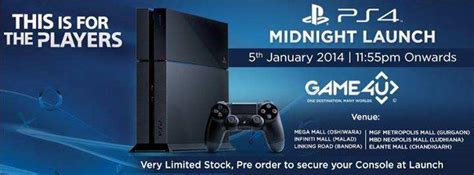 Ps4 Midnight Launch On 5 January 2014 At Game4u Mumbai Events In