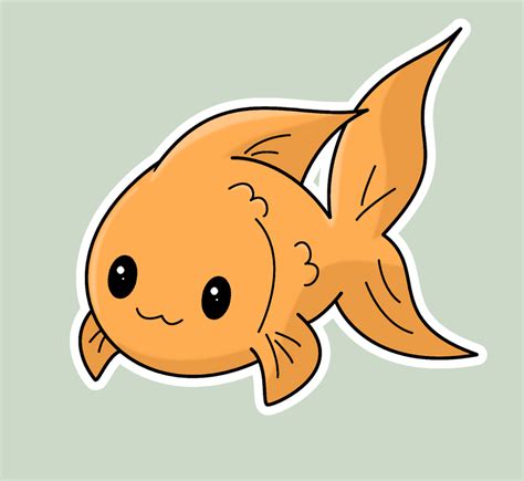 Kawaii Goldfish By Xsokawaiix On Deviantart