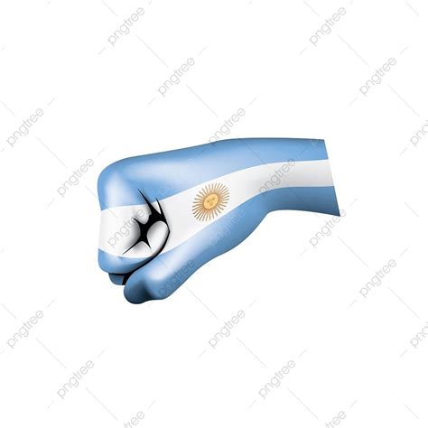 Argentina Flags Vector Hd Images Argentina Flag And Hand On White Background White Ribbon