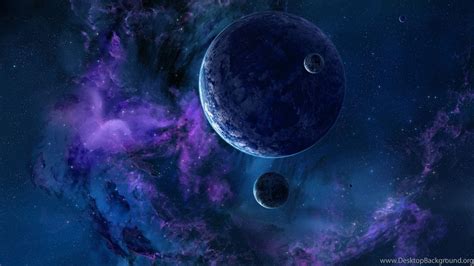 Purple Planets Galaxy Pics About Space Desktop Background