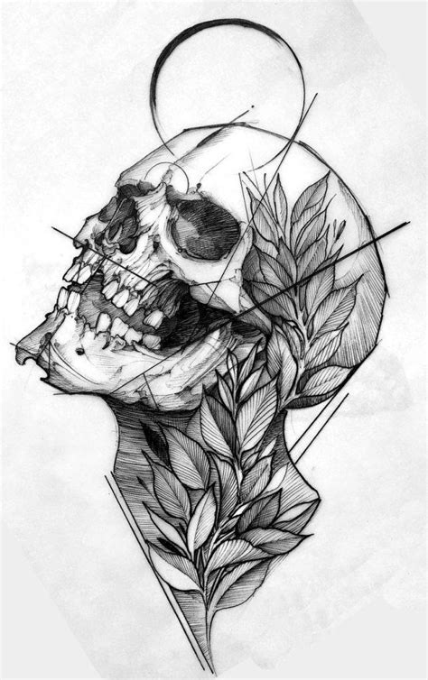 Wie zeichne ich einen Schädel? 30+ Schädel Tattoo Zeichnungen | HARUNMUDAK