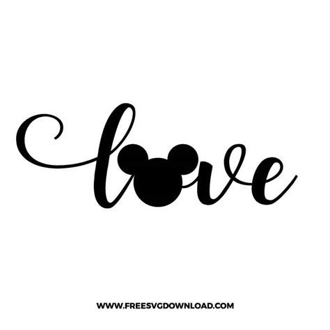 Love Mickey Svg And Png Valentine Cut Files Free Svg Download