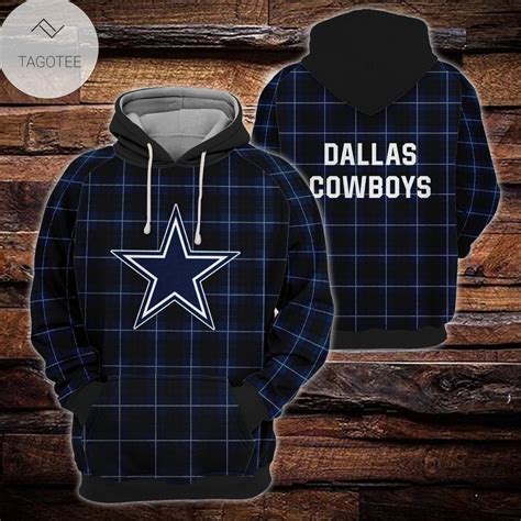 Dallas Cowboys Plaid All Over Print Hoodie T Shirt Tagotee