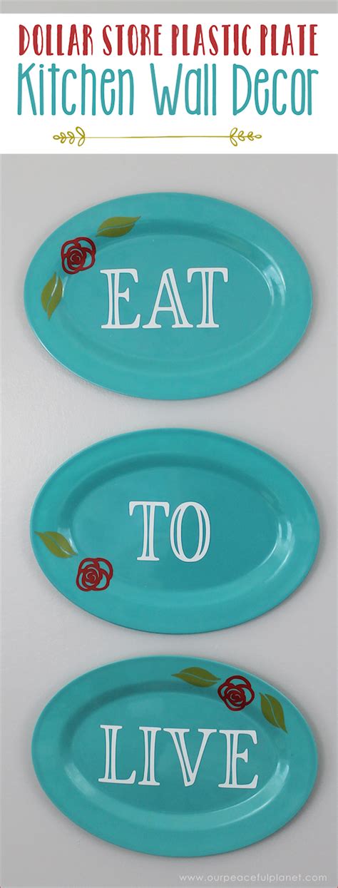 Maybe you would like to learn more about one of these? Darling Dollar Store Plastic Plate Kitchen Wall Decor