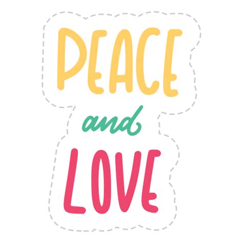 Peace And Love Stickers Free Miscellaneous Stickers
