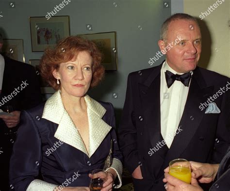 Sir Anthony Hopkins His Wife Jennifer Redaktionelles Stockfoto