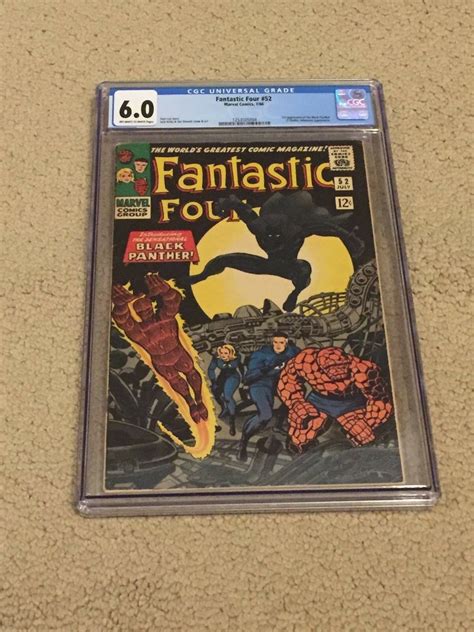 Fantastic Four 52 Cgc 60 Owwhite Pages 1st App Of