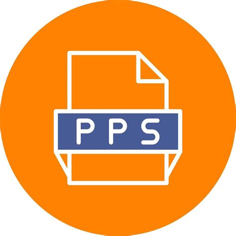 Pps File Format Icon 16979529 Vector Art At Vecteezy