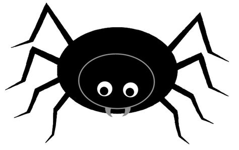 Black Spider Clip Art Cute Style Lge 12 Cm Wide Flickr Photo Sharing
