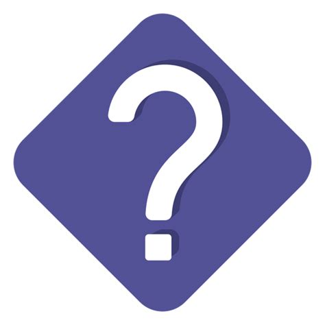 Purple Square Question Mark Icon Transparent Png And Svg Vector File