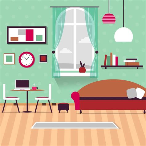 Home Interior Illustration Living Room Small Apartment Flickr