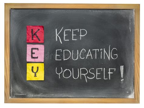 Keep Learning On Blackboard Stock Photo Image Of Blackboard Black