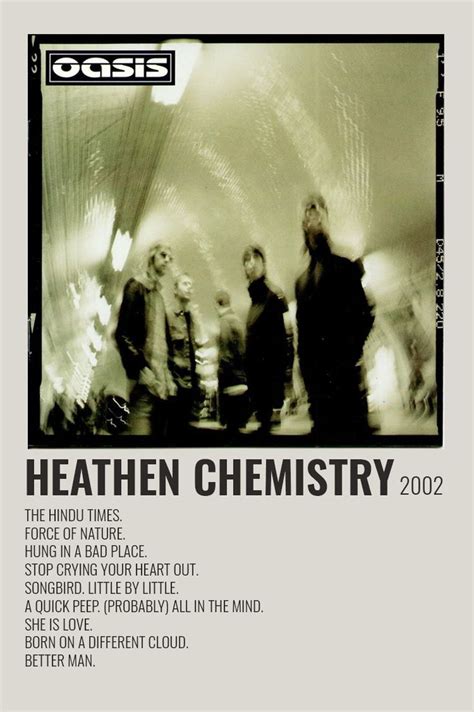 Oasis Heathen Chemistry Poster Music Poster Ideas Music Cover Photos Oasis Album