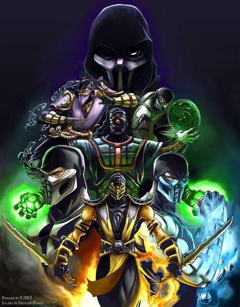Ninjas Of The Realm Colors By Crescentdebris Mortal Kombat Characters Mortal Kombat Art