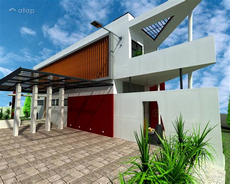 Structure detail of double storey house autocad dwg plan n design. Contemporary Modern Exterior bungalow design ideas ...