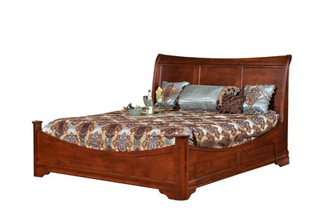 Wayside Custom Furniture Chateau King Sleigh Bed With Side Storage